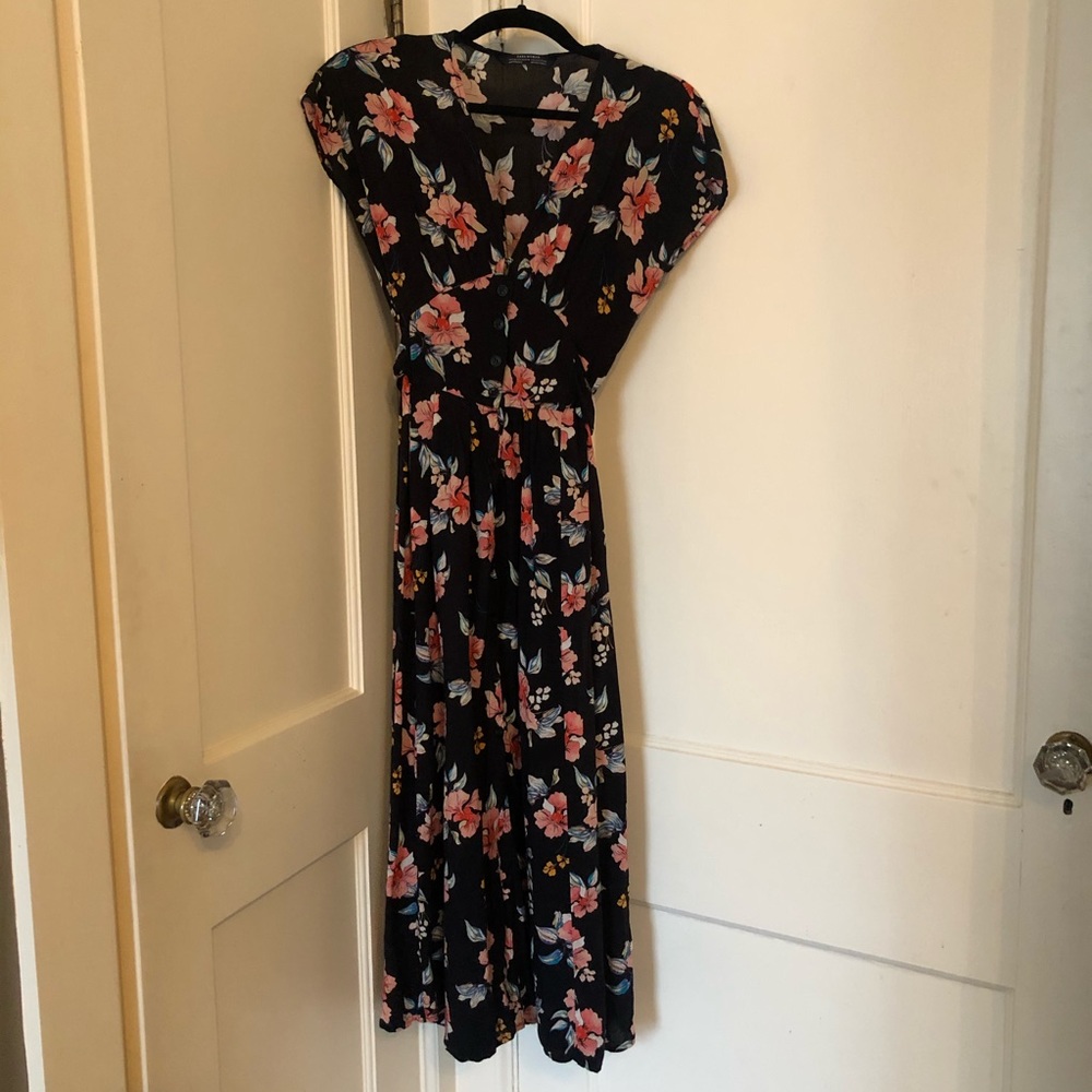 Zara Black Flower Dress